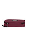 Resim OVAL SINGLE MAROON BURGUNDY KALEM KUTUSU