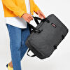 Resim TRAVELPACK BLACK DENIM SEYAHAT ÇANTASI