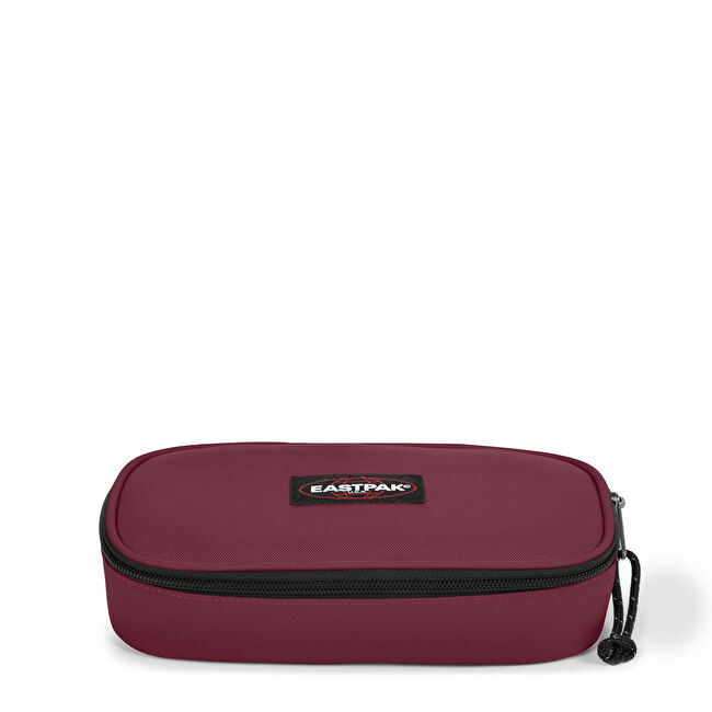 Resim OVAL SINGLE MAROON BURGUNDY KALEM KUTUSU