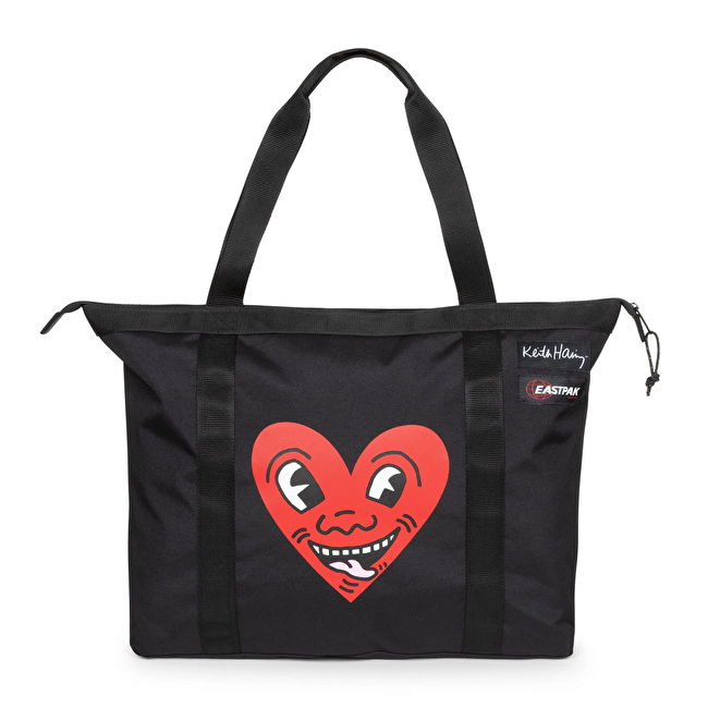 Resim KEITH HARING X EASTPAK TRAVEL TOTE KEITH HARING HEART OMUZ ÇANTASI