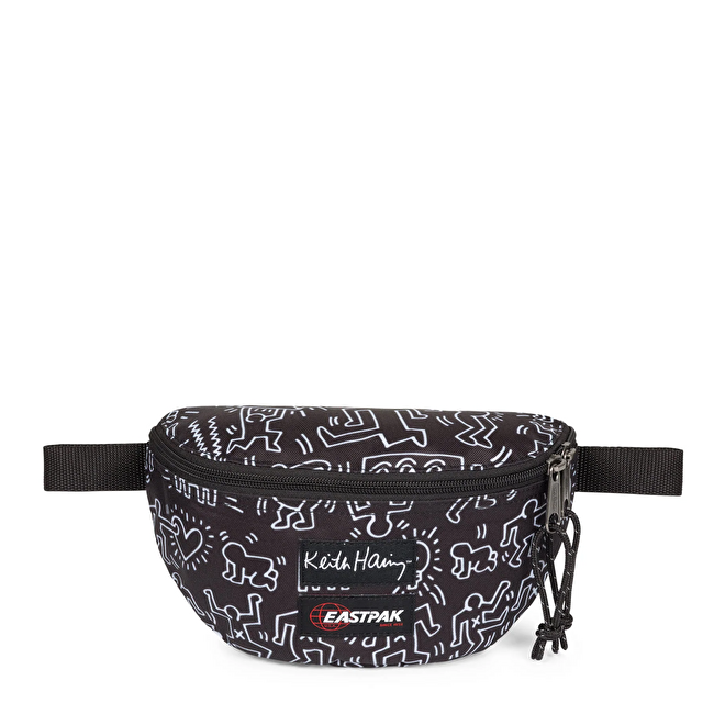 Resim KEITH HARING X EASTPAK SPRINGER KEITH HARING BLACK BEL ÇANTASI