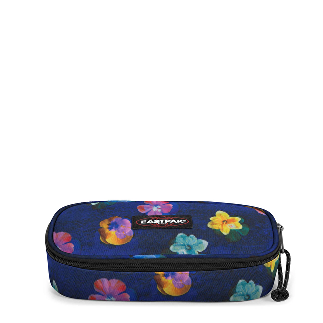 OVAL SINGLE FLOWER BLUR NAVY KALEM KUTUSU