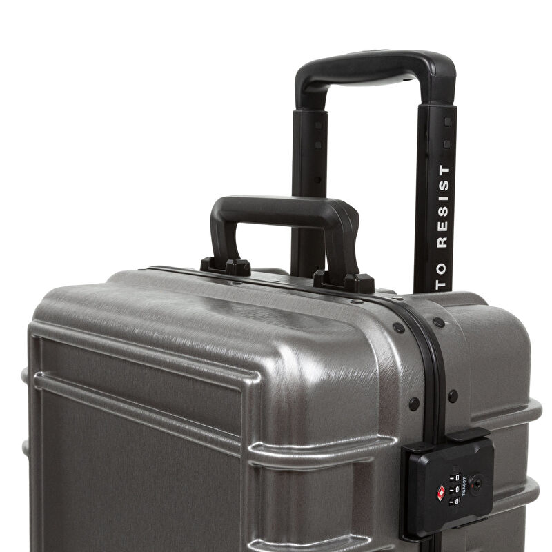 Resist'r Case S Brushed Metal Tekerlekli Valiz | Eastpak