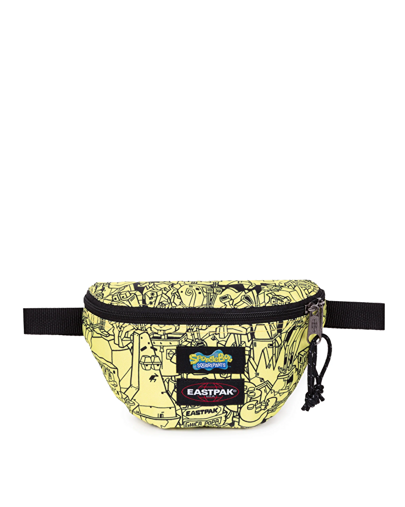 SPONGEBOB SQUAREPANTS X EASPAK SPRINGER ALL OVER YELLOW BEL ÇANTASI