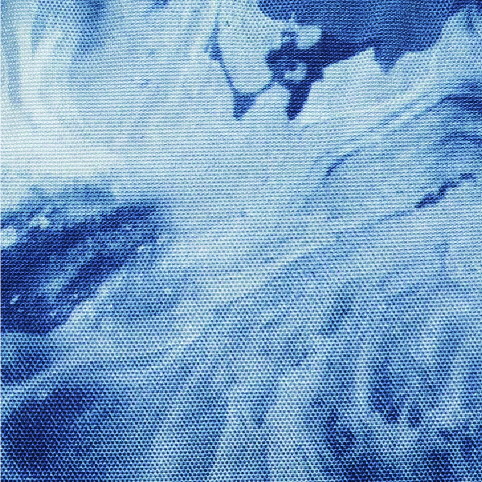 BUMBAG LARGE WASHED MARBLE BLUE BEL ÇANTASI